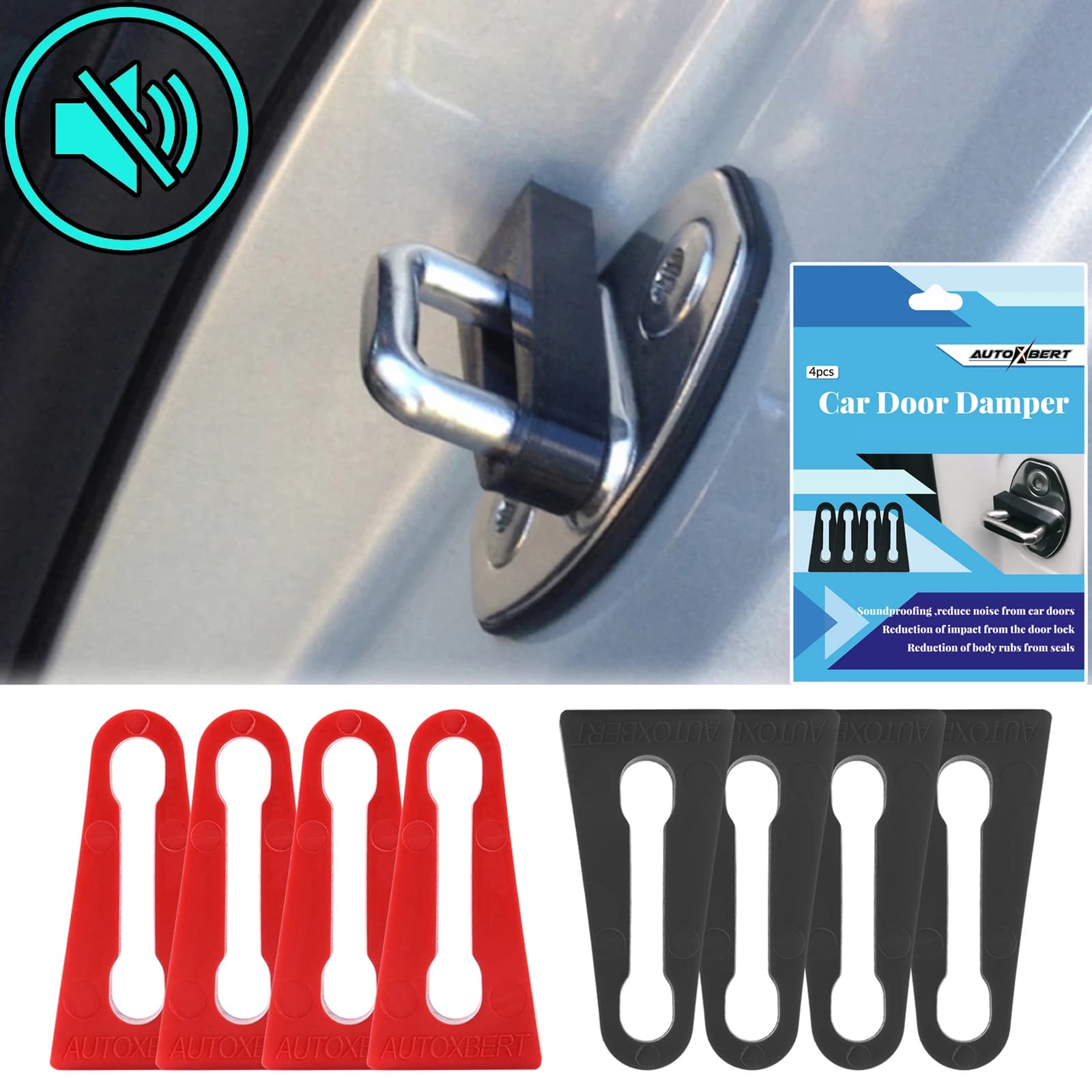 Auto Sound Deadener Ammortizzatore Per VW Golf Polo T5 Bora Caddy Jetta Multivan Passat Scirocco Tiguan Touran Serratura Della Porta Buffer Assorbente