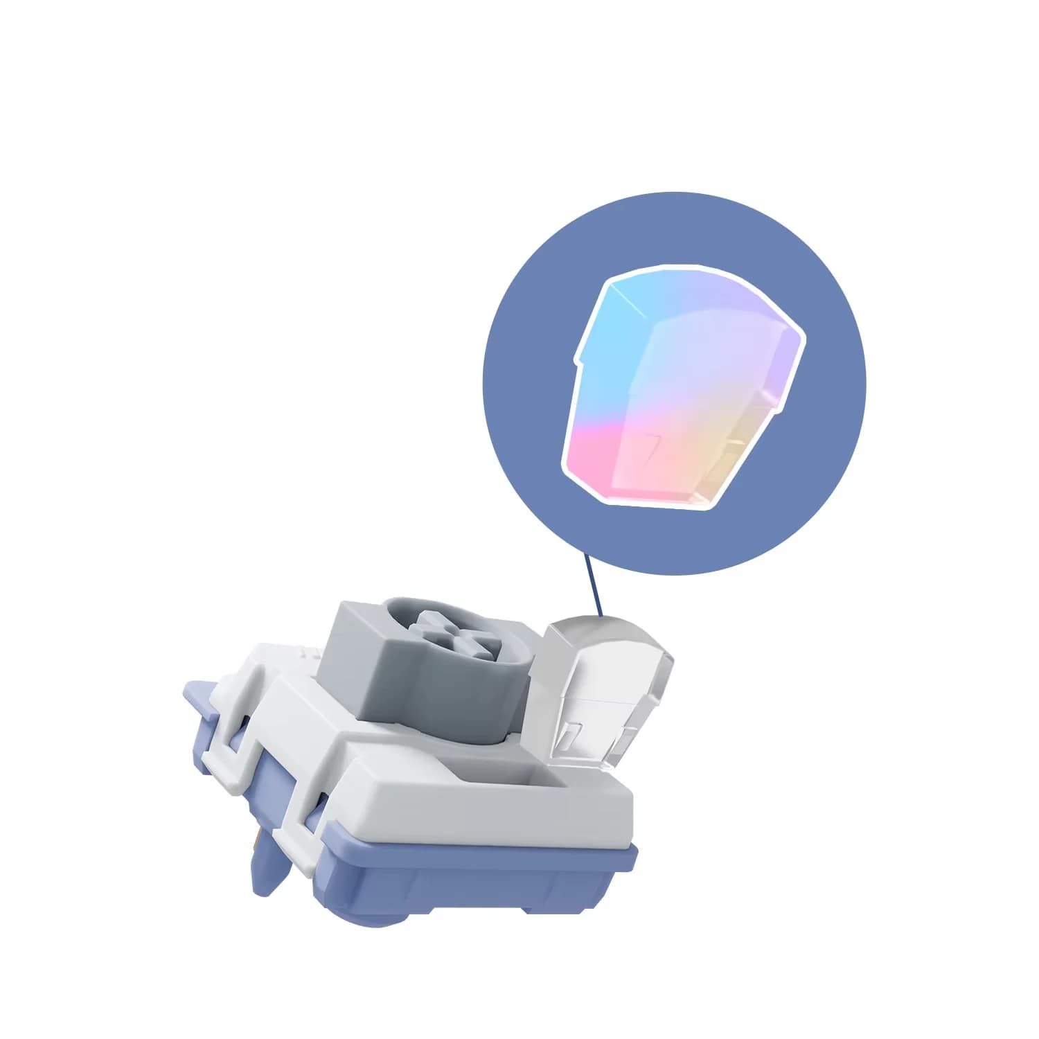 Switch per Tastiera GATERON KS-33 Low Profile 3.0 Grey Heron, RGB Personalizzabile, HotSwap, per Tastiera Meccanica da Gaming, Hitbox, Switch GATERON 3.0