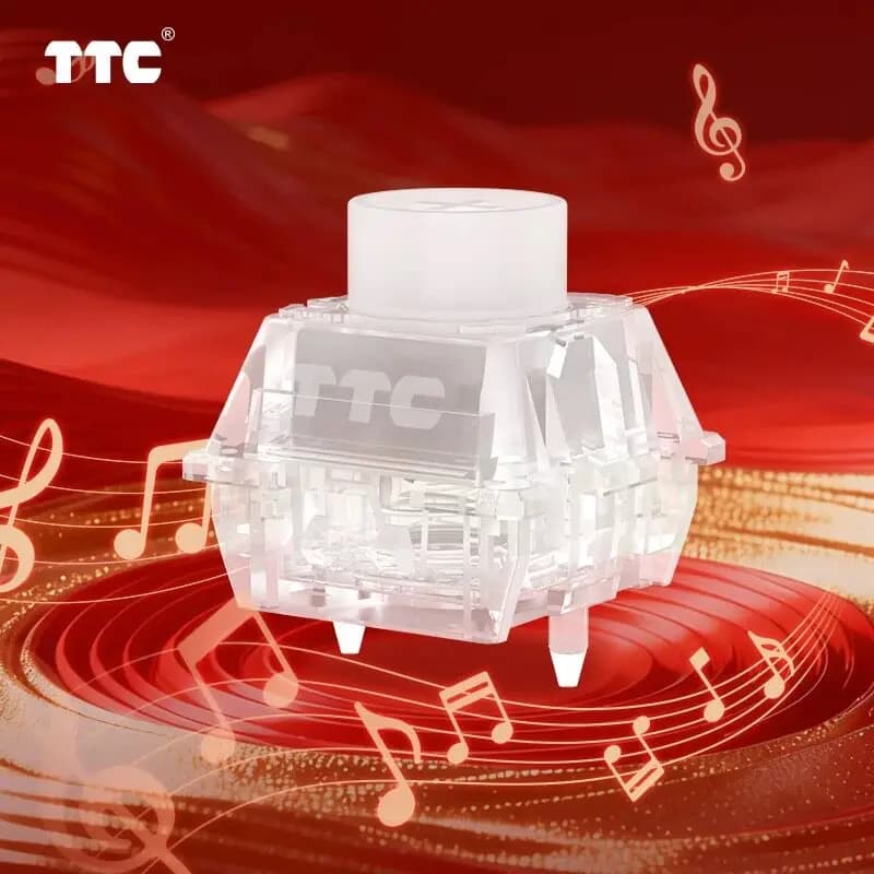 TTC Horse Magnetic Axis RGB Large Round Button with Dual Lighting and Integrated Sound, Wooting Gaming Mechanical Switch