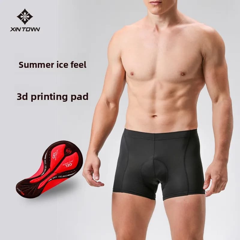 XINTOWN Men's Cycling Underwear with 3D Gel Padded Bike Shorts Liner Breathable Quick Dry Shock Absorbing for Riding