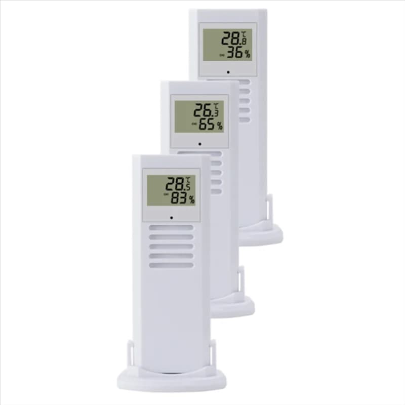 GROCE-Stazione meteorologica wireless da uno a tre Monitor di allarme con schermo a colori Termometro digitale per interni ed esterni Andhygrometro
