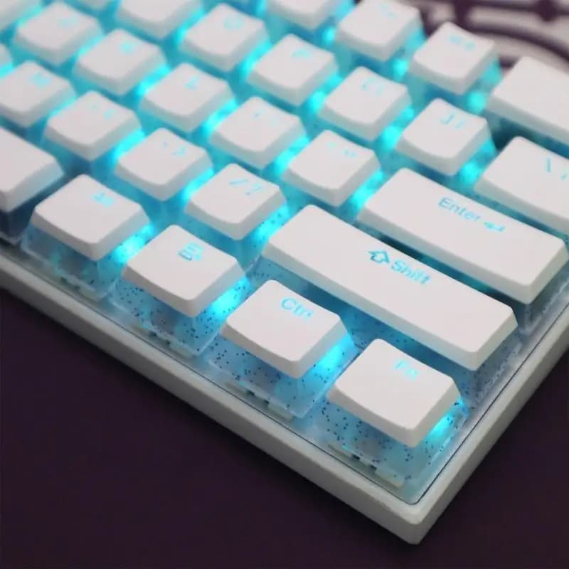 Y1UB Tastiera meccanica fai-da-te per copritasti 104 tasti Copritasti retroilluminati ABS/PBT Profilo OEM