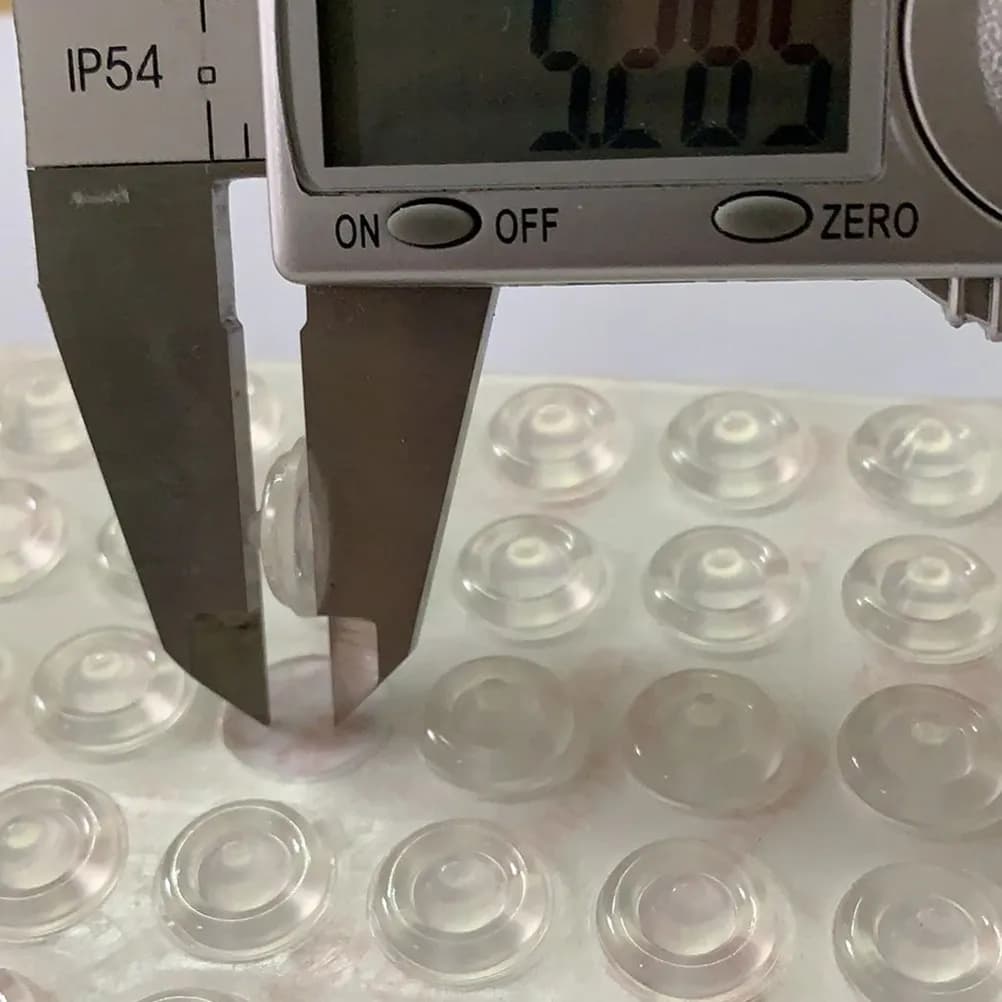 100 Pezzi Tamponi Ammortizzanti in Silicone per Mobili, Cuscinetti Antiurto per Cassetti e Armadietti, Protezioni Autoadesive Anti-Impatto