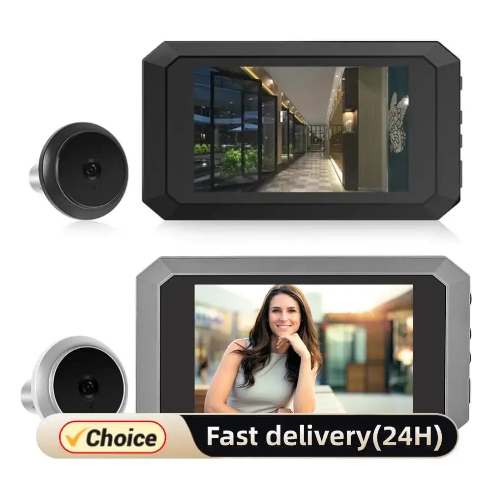 Digital Magic Eye Electronic Viewfinder 3.97in LCD Screen Safety Door Viewer 1400mAh Build-in Lithium Battery 1080P Camera