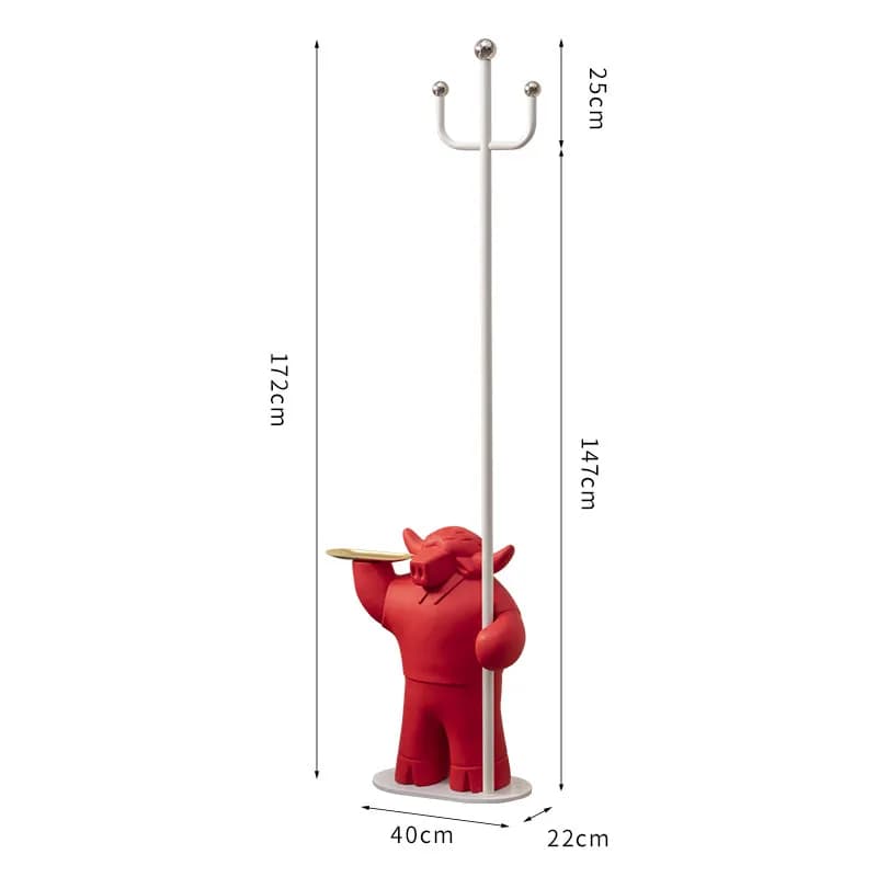 Yjq floor hanger porch cartoon ornament household hanging clothes rack creative bedroom coat rack