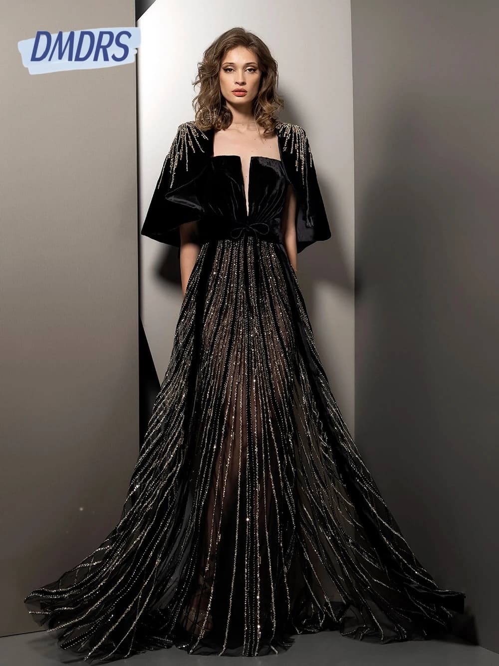 Velvet Top Captivating Evening Dress Luxury Illusion Customized Dazzling Cocktail Gown Gorgeous Beaded A Line Modern Prom Wear