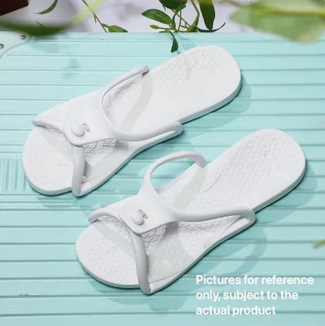Upgraded Drainage Holes Foldable Travel Slippers Ultra Soft EVA Quick Drying Hotel Bathroom Men Women