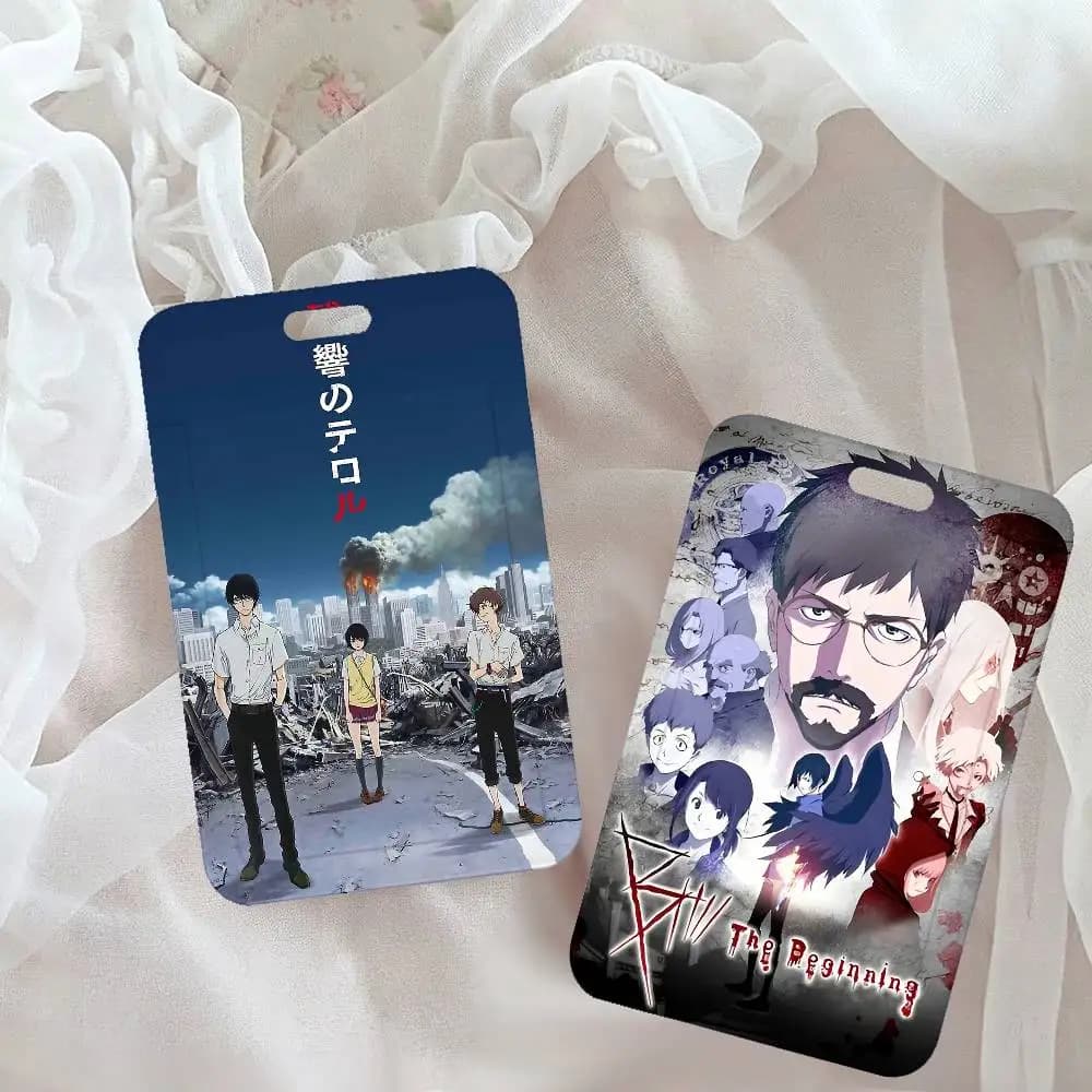 Zankyou No Terror In Resonance NFC Contactless Sliding Card Sleeve For Student Cards, Bus Cards, ID Cards, And Work Permits
