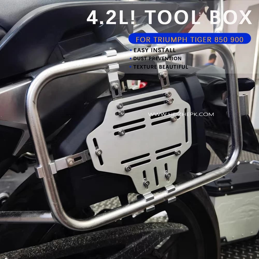 NUOVA cassetta degli attrezzi laterale PER TRIUMPH TIGER 850 900 cassetta degli attrezzi cassetta degli attrezzi decorativa laterale impermeabile cassetta degli attrezzi laterale di primo soccorso/kit di guasto