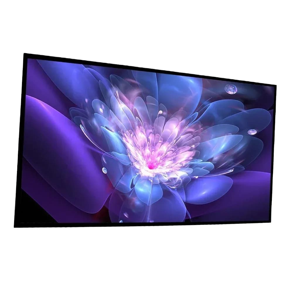 Schermo di Proiezione UST 4K da 120 Pollici 16:9, Schermo HD in PET Crystal per Home Theater e Proiettore a Tiro Corto