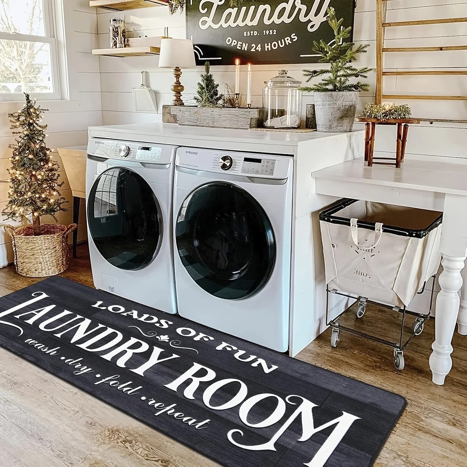 1PC LAUNDER ROOM Modello Tappeto da cucina Tappetini antiscivolo Design pop Tappeto da bagno Tappetino da bagno Tappeto per la casa Lavandino Lavanderia Decor