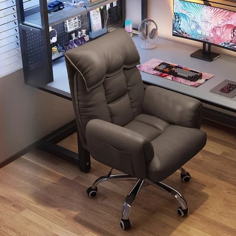 Sedie da ufficio comode per il gaming, sedie da ufficio con rotelle in rete per computer e soggiorno, poltrona ergonomica reclinabile, mobili Silla Gamer