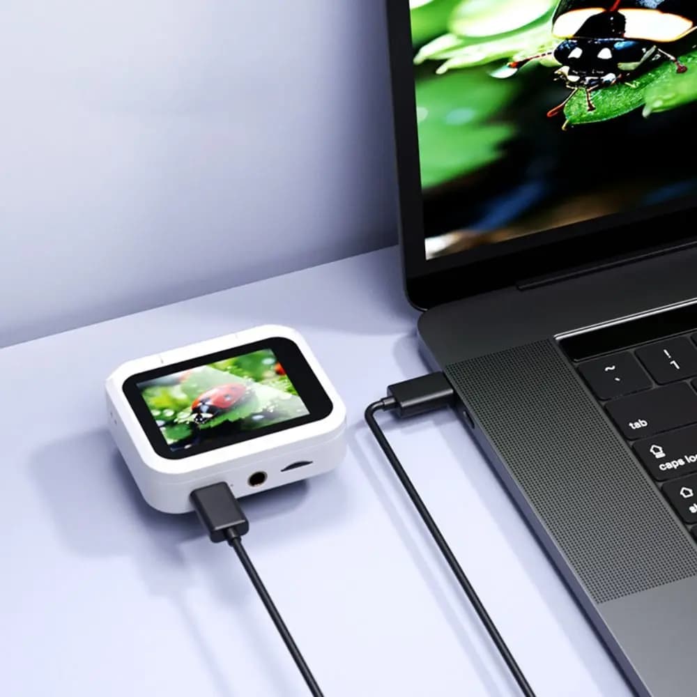 Comoda lente d'ingrandimento elettronica con schermo da 2,4 pollici, amplificatore per microscopio digitale ad alta definizione, portatile ricaricabile