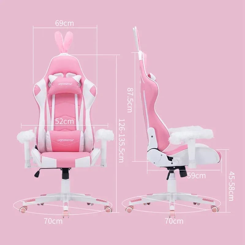 z Nuova sedia per computer rosa home office comoda ragazza ancora gioco dal vivo schienale ascensore divano da gioco per dormitorio