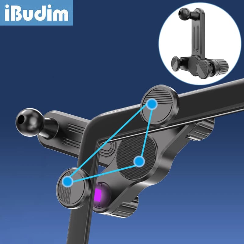 Accessori per auto iBudim per supporto per telefono per schermo Base per supporto per cellulare per auto con testa a sfera da 17 mm per schermo per console centrale per auto