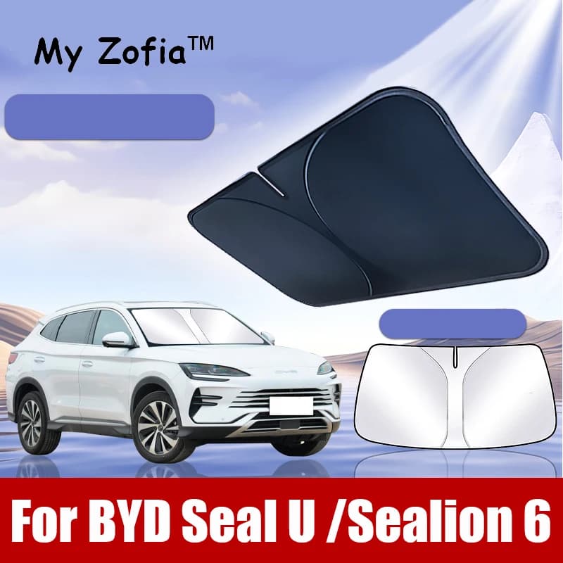 Per BYD Seal U Sealion 6 Song Plus 2024 2025 Parabrezza Auto Parasole Copertura Protezione Anti UV Pieghevole facile da riporre Accessori