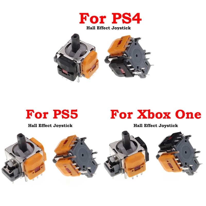 1 paio di ricambio Joystick ad effetto Hall Joystick analogico 3D per PS5 PS4 Xbox One XSX Controller ThumbStick Parti di riparazione Accessorio