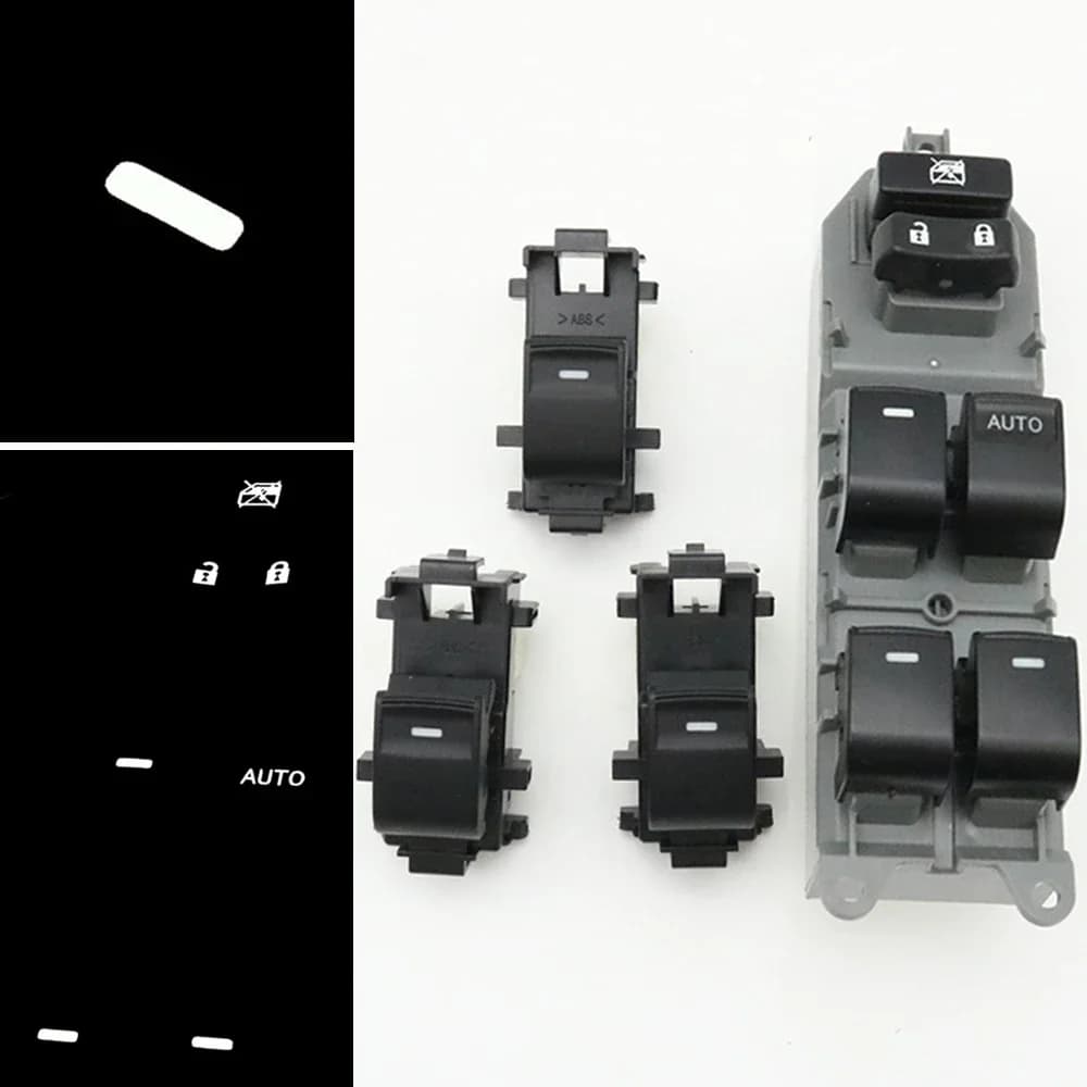 RHD Per Toyota RAV4 Camry Corolla Yaris Vios Highlander Auto Alzacristallo Elettrico Pulsante di Controllo di Alimentazione Interruttore Principale