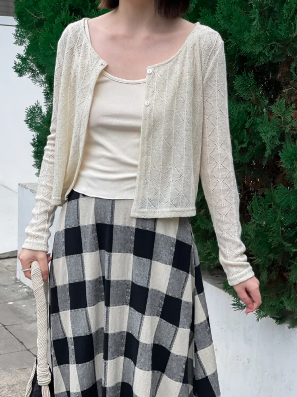 Set Due Pezzi Phil Dan: Gilet a Maniche Lunghe e Top Primaverile, Versatile, Modellante, Protezione Solare, Camicia per Aria Condizionata in Puro Cotone