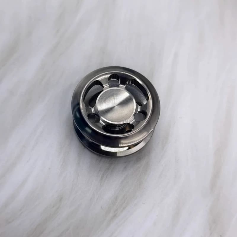 YH EDC Fidget Spinner Lucido Blocco in acciaio inossidabile Zircone Wash Ripple Lock R188 Modifica e parti di ricambio del cuscinetto.
