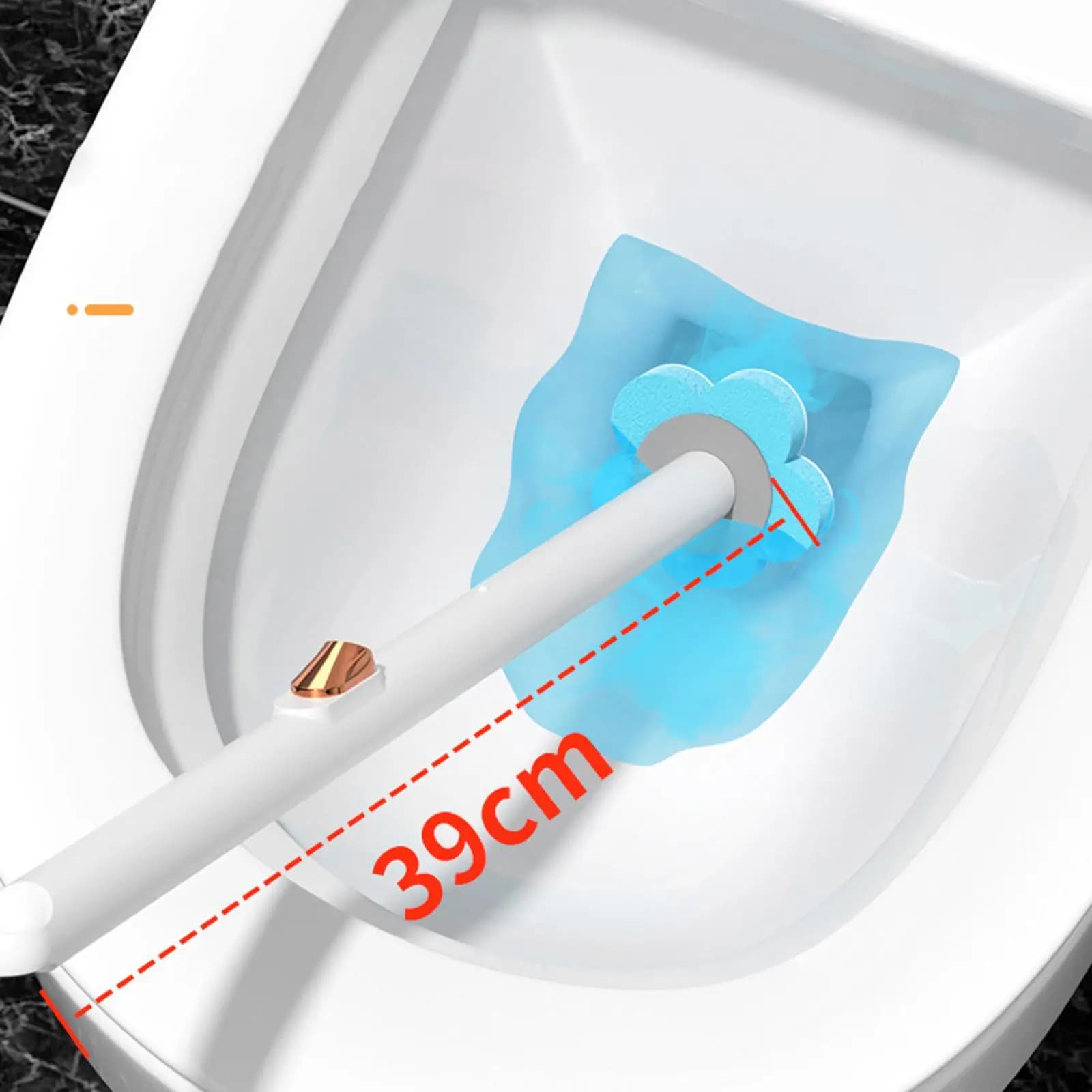 Compact Toilet Brush Cleaner Refills Wall Mount Sponge Scrubber Household Bathroom Accessories for Hotel Kitchen Toilet Bowl