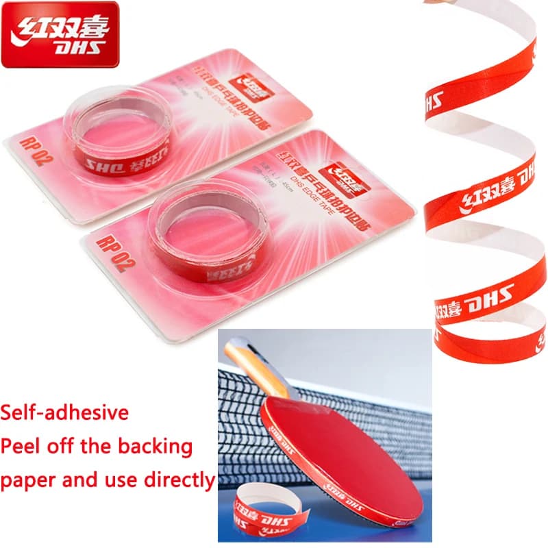 1PC DHS Ping Pong Rack Edge Tape Glue Ping Pong Protection Side Ribbon Protection Ping Pong Racket Sports Accessories