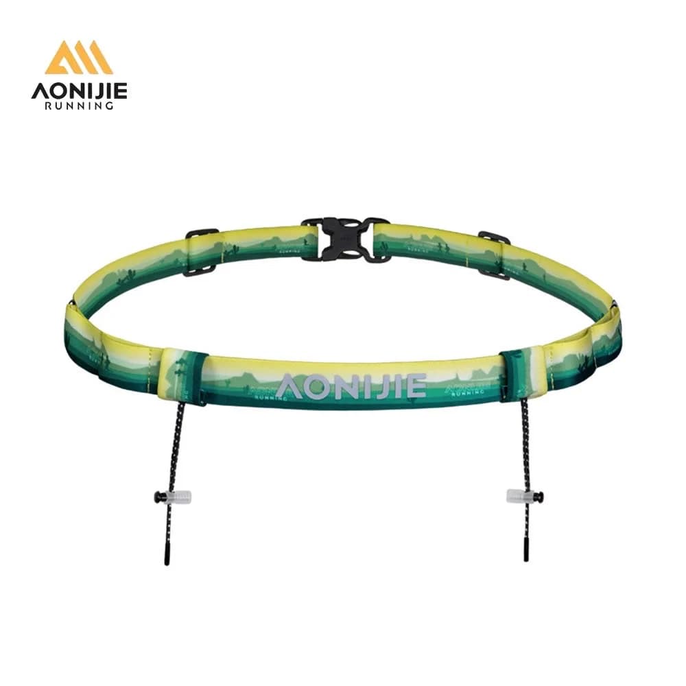 AONIJIE E4436 reflective Bavaglino with race number for marathon Fixed belt with elastic buckle for triathlon, marathon and cycling races
