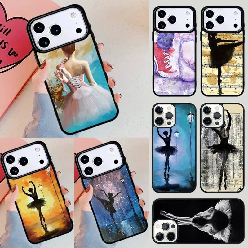 Cover per iPhone con Ballerina Danzante per Apple iPhone 17 Air 16E 15 14 Plus 13 12 11 Pro Max Mini
