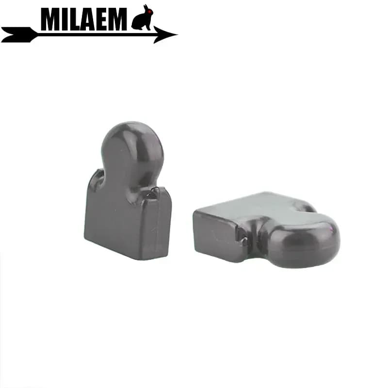 2 pezzi tiro con l'arco arco ricurvo punta dell'imboto protezione tappo terminale nylon arco lungo guardia tiro al bersaglio caccia arco e freccia accessori