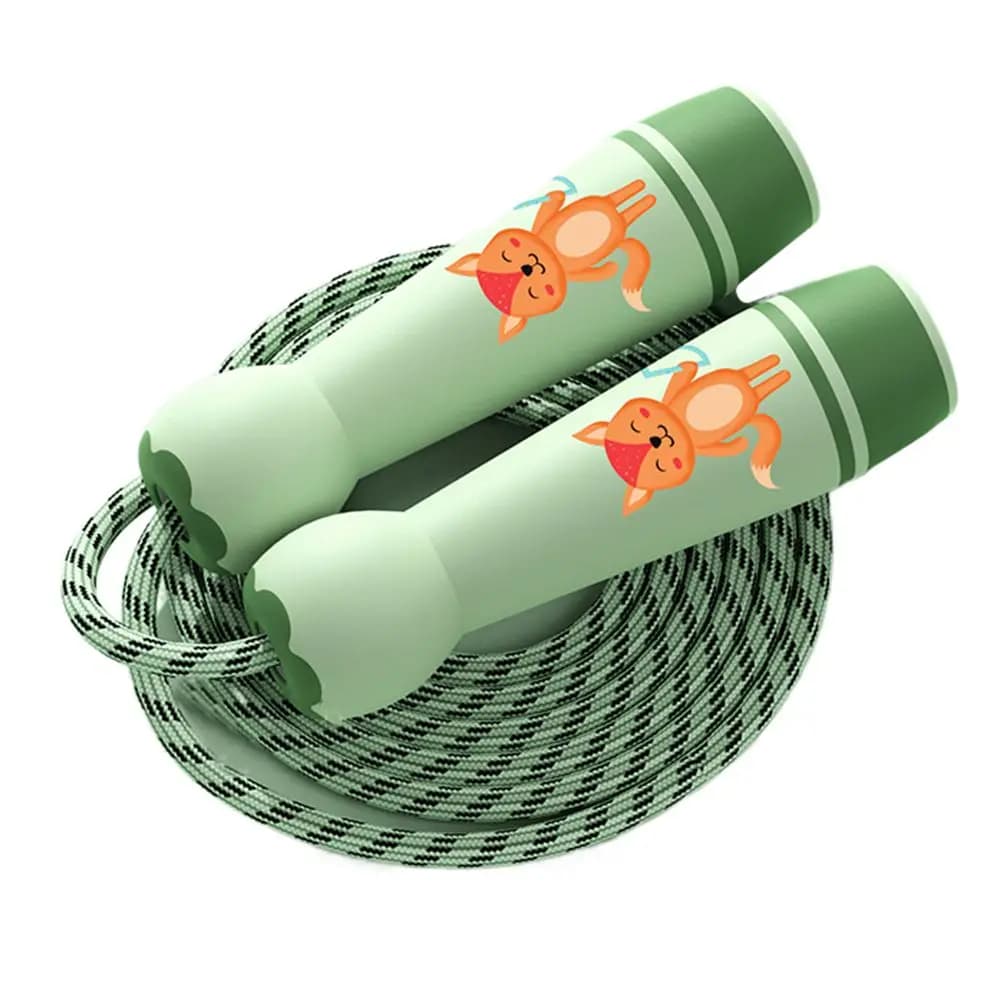 Women Men Adjustable Child Jumping Rope Fillet Design Cotton Rope Skipping Ropes Lovely Cartoon Jump Rope Sport Fitness