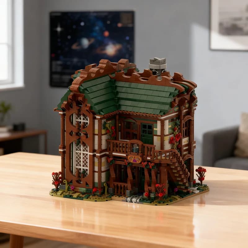 5956 pz MOC Grimro S Potion House Green Castle Modello di Costruzione DIY Regalo Creativo da Collezione Espositivo Premium per Adulti