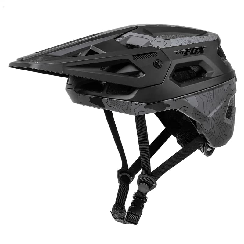 BATFOX-Molded Mountain Bike Men's Breathable Cycling Bicycle Safety Hat Ultralight Bike Equipment Bicycle Helmet MTB