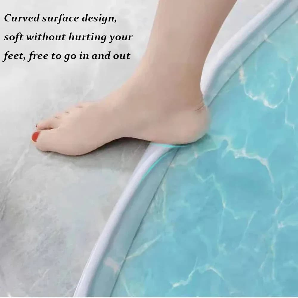 1PC Bathroom Water Stopper Self-Adhesive Water Retaining Strip Bendable Bathroom Door Washing Machine Shower Dam Barrier