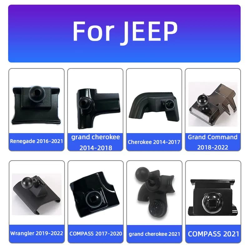 Car Mobile Phone Holder Base Fixed Air Outlet Bracket Accessory For Jeep Renegade Wrangler Grand Cherokee Compass Bracket