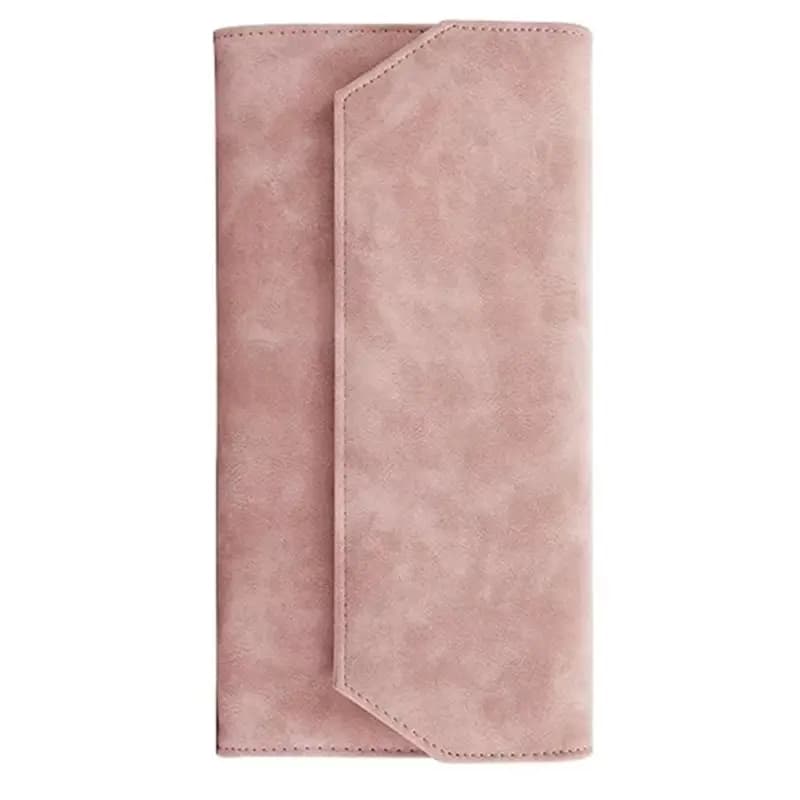 Borsa porta uncinetti in pelle ABGH per accessori da maglia e cucito, organizer per appassionati di lavori a maglia