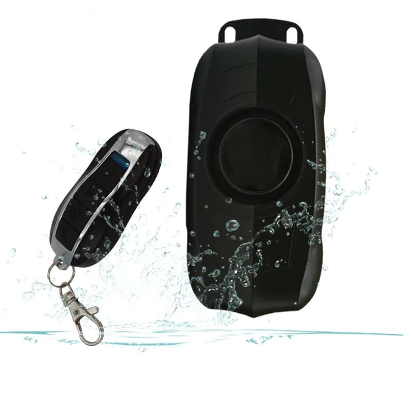 Allarme Antifurto per Moto e Biciclette con Telecomando, Sensore di Vibrazione Wireless Impermeabile, Rilevatore di Sicurezza per Porte e Finestre
