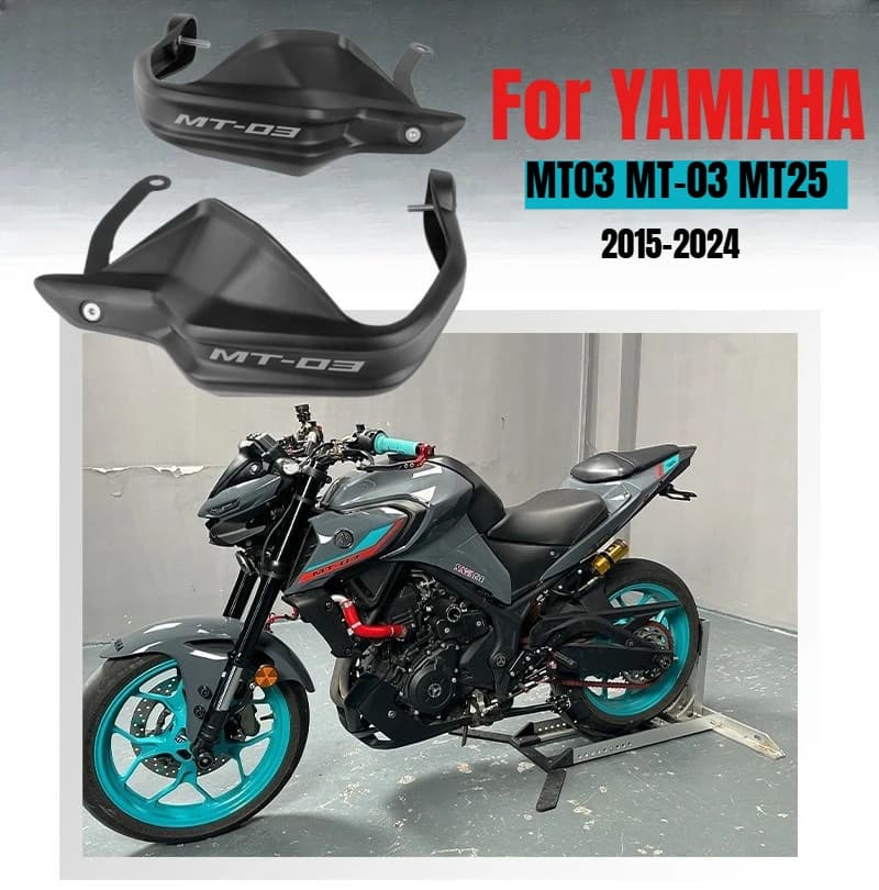 For YAMAHA MT03 MT-03 MT25 2015-2024 Hand Guard Wind Deflector Lever Handlebar Handguard Shield Protector Motorcycle Accessorie