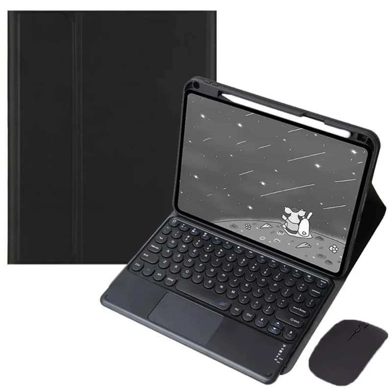Cover con tastiera touchpad per Huawei MatePad SE Case 11 pollici 2024, custodia con tastiera per tablet da 11 pollici con porta matita Funda