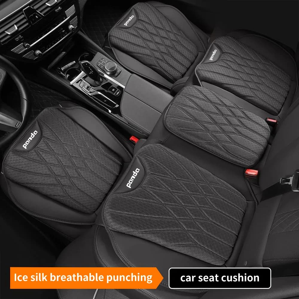 New Car Seat Cover Universal Ice Silk Seat Rear Cushion Car Interior Seat Protection Pad for Fiat Panda 2011 2008 2009 Coss4x4