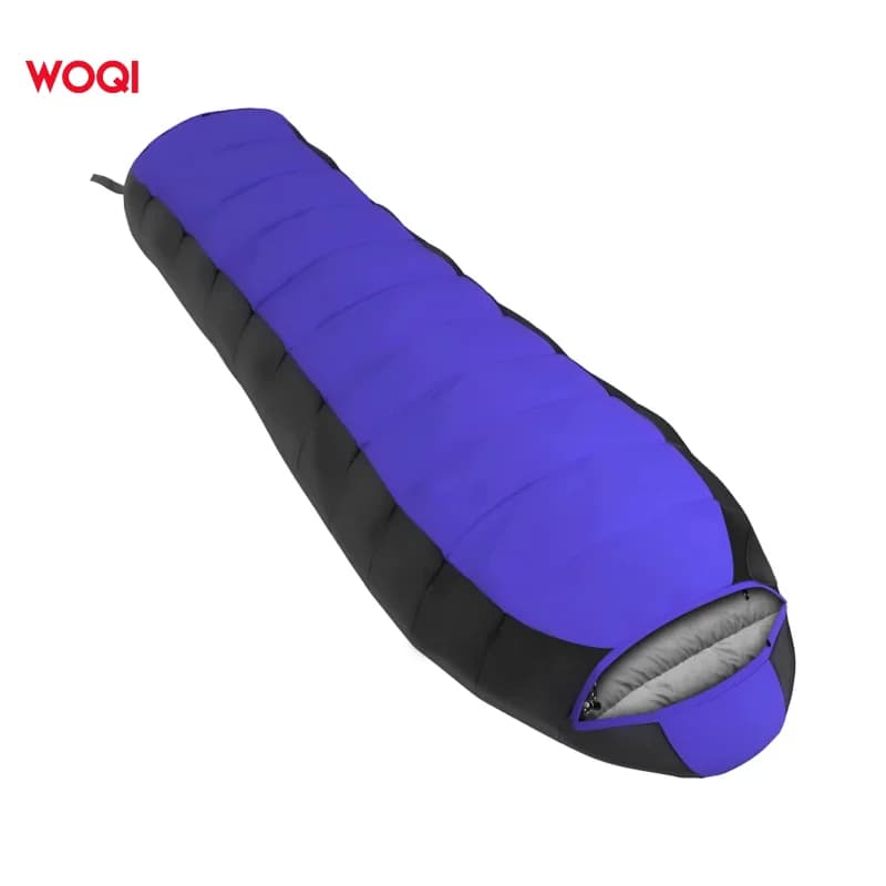 Lightweight and portable waterproof sleeping bag for mummy for hiking with backpack and camping