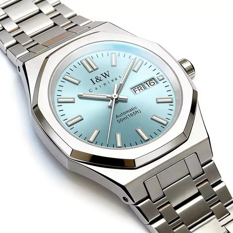 CARNIVAL Mens Mechanical Watch Brand Luxury Original MIYOTA 8205 Movement Automatic Wrist Watches 50m Waterproof for Man Reloj