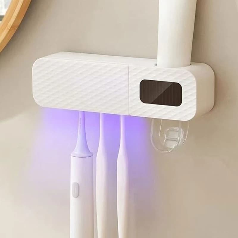 Wall Mounted Electric Toothbrush Holder Adhesive No Drill Rechargeable Toothbrush Storage Rack