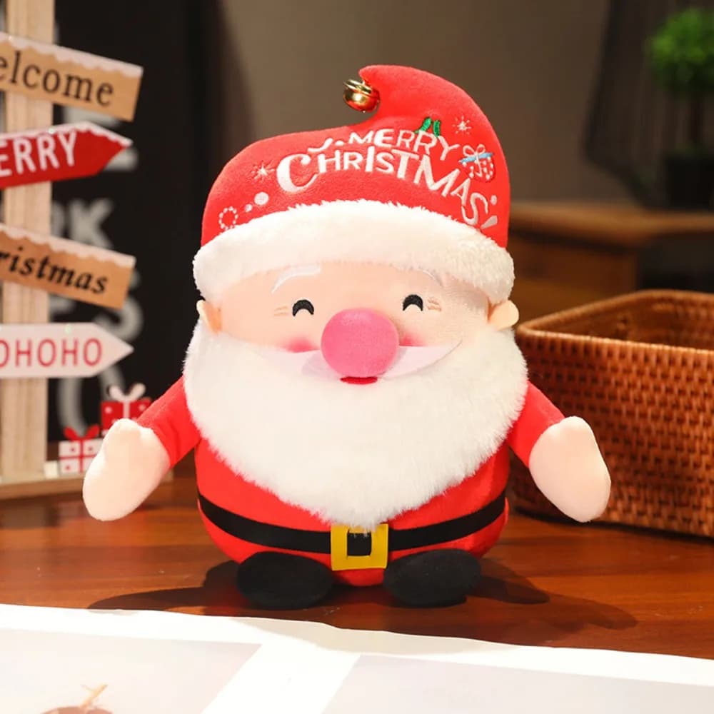 Peluche di Natale Peluche ripiene Albero di Natale Bambola di renna di Natale super morbida Bambole di peluche di Babbo Natale adorabili e carine per bambini