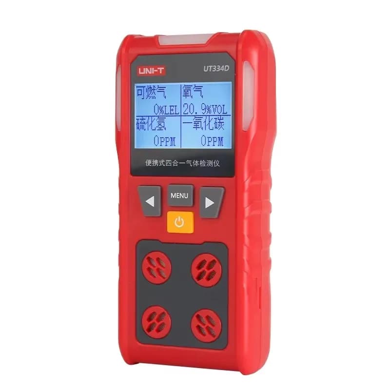 HEDAO UT334D Dispositivo rilevatore di gas ad alta precisione 4 1 Ossigeno Idrogeno Solfuro Monossido di carbonio Combustibile O2 Ex H2S CO Monitor