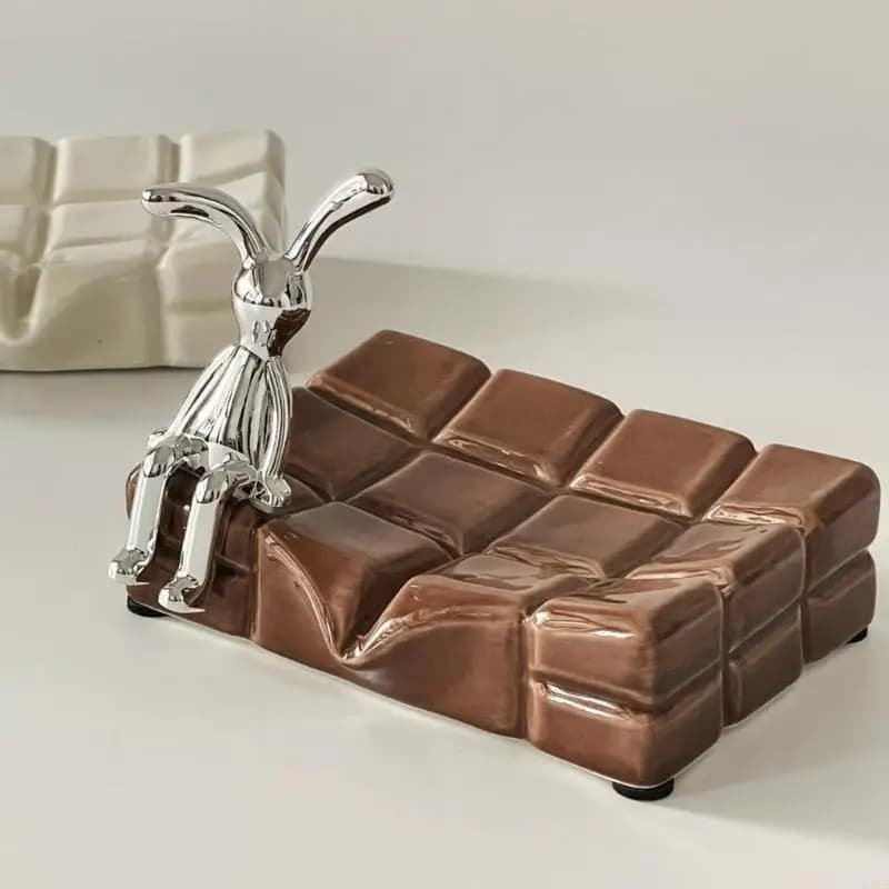 Ceramic Soap Tray Holder For Bathroom And Kitchen Sink Case Soap Holder Foaming Soap Dispenser Draining Soap Dish KXRE