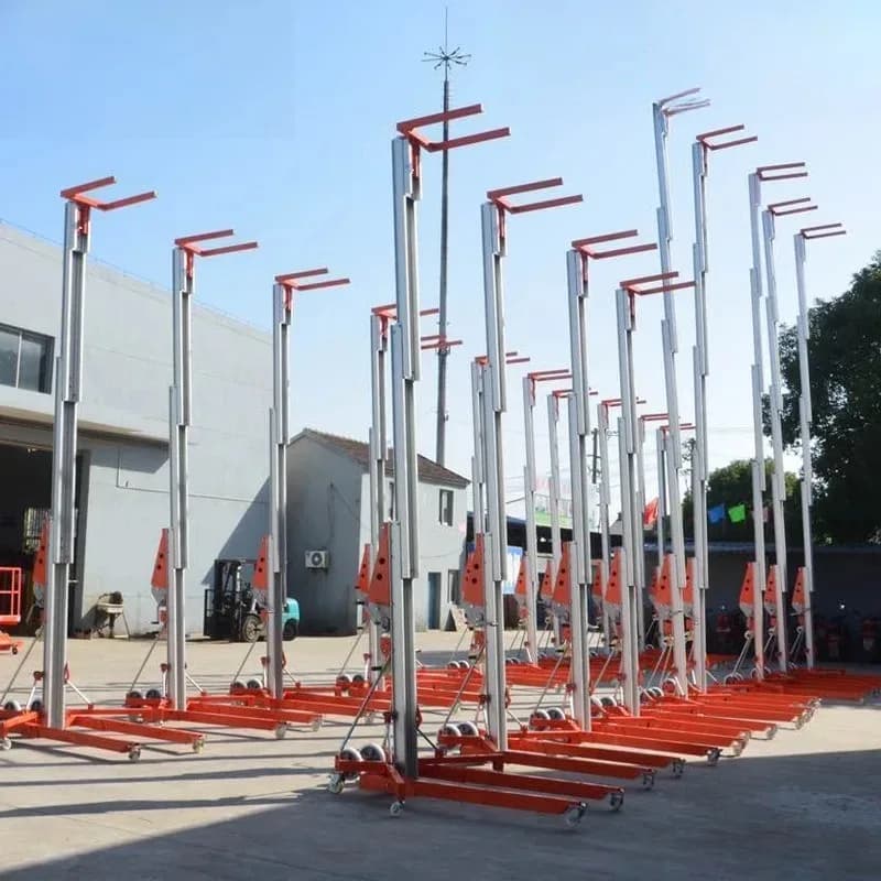 Piattaforma di sollevamento manuale in lega di alluminio Tavolo a forbice idraulico con ascensore per piccoli materiali per uso in officine industriali