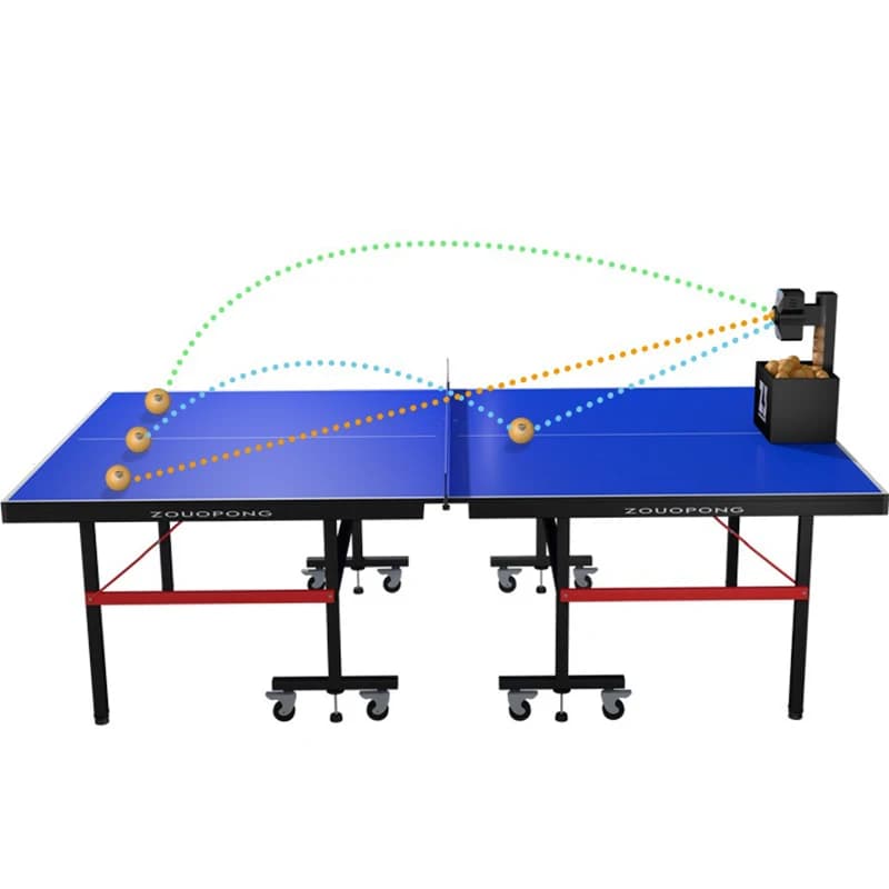 Z3 Macchina per magliette da ping pong Domestico Singolo allenatore automatico Servizio professionale con 100 palline Macchina per palline da ping pong
