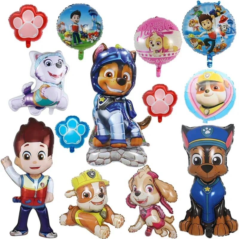 PAW Patrol Palloncino Cartoon Ryder Chase Marshall Skye Rocky Ruby Zuma Everest Personaggio Decorazione per feste fai da te Palla giocattolo per bambini