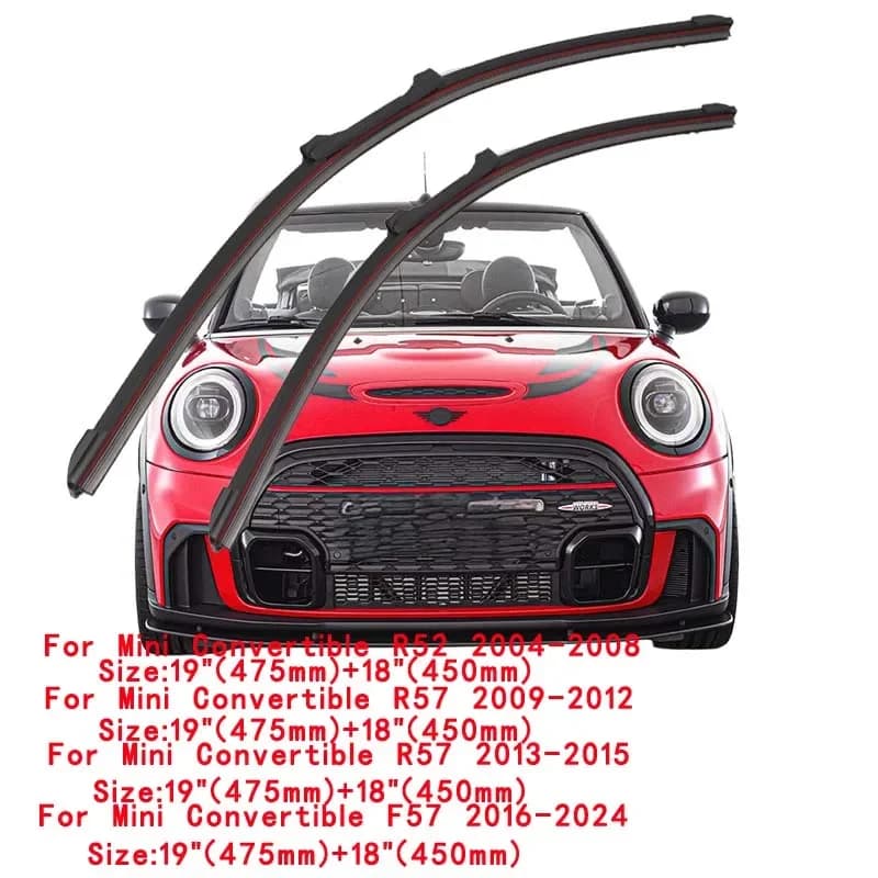 Spazzole tergicristallo anteriori per MINI Convertibile 2004-2024, accessori di ricambio per la pulizia del parabrezza