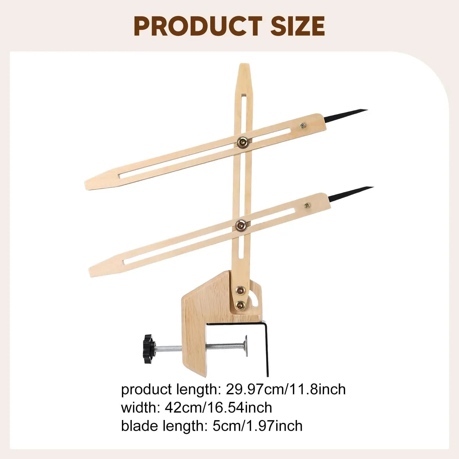Pottery Throwing Gauge Wood Measuring Tool Ceramics Pottery Circle Clay Craft Stick for Pottery Wheel Forming Machine